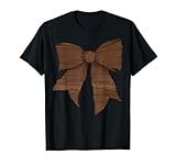 Womens Coquette Bow Walnut Hardwood Gifts