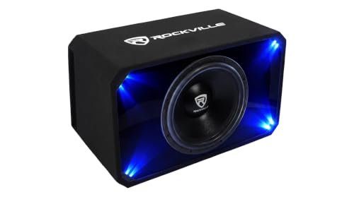 Image of Rockville SV15K6D1 15 inch Car Audio Subwoofer Plexi Enclosure Box, 1-Ohm