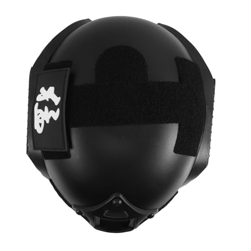 Casque en plastique léger noir pour cosplay et jeux immersifs