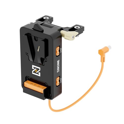 ZGCINE V Mount Battery Plate VM VP5 para Sony FX6 Cámara,CC (19.5V Regulados),USB C,D Tap Interfaz,Sistema de Liberación Rápida Arca Swiss V Mount,Compatible con ZGCINE NEEWER SMALLRIG Vmount Battery