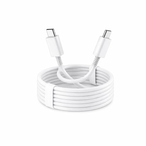 Image of Original 25W Type-C to C TurboPower Cable 1M High Speed Data Transfer Compatible with Samsung Galaxy M35 /M15 /F15 /A15 /A14 /M14 /F34 /A34 /S21 FE /S22 /S23 /S24 /S25 /Plus /Ultra - White