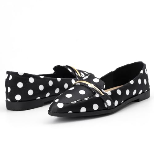 Image of Pointy Toe Penny Loafers for Women Dress Office Work Flats Shoes