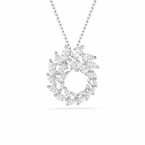 Pendentif Swarovski Mesmera blanc collier femme en cristal taillé rhodié