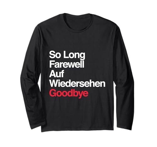 The Sound of Music - So Long, Farewell Long Sleeve T-Shirt