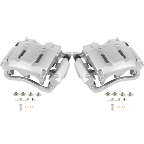 Image of SCITOO Front Left+Right Brake Calipers With Bracket 18-B5022 18-B5023 Compatible For Ford For F-250 Super Duty 2005-2011 For Ford For F-350 Super Duty 2005-2012