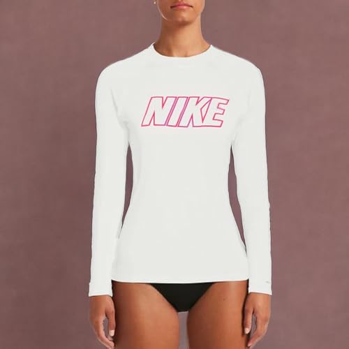 Nike Women's Standard UPF 40+ Long Sleeve Rashguard Swim Tee2