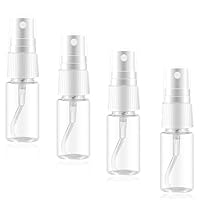 4 Stück Sprühflaschen Kleine, 20ml Tragbares Plastik mini Sprühflasche, Reise-Parfümflaschen, Transparente Leer Feinen Nebel Sprühflasche, Nachfüllbares Spray, für Pflegeflüssigkeit Kosmetika Alkohol