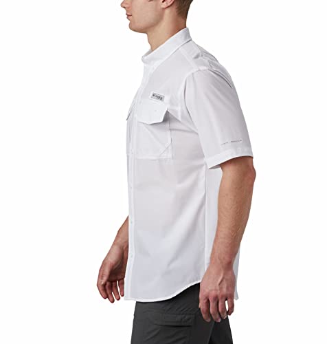 Columbia Men's Permit Woven Short Sleeve, White, Large #TOP2