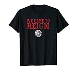 Photo Gallery we came to reign - maglietta da baseball con scritta "playoff" maglietta Photo Gallery we came to reign - maglietta da baseball con scritta "playoff" maglietta