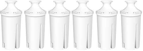 Image of Fil-Fresh 6-Pack Water Filter Replacements for Brita Water Pitchers and Dispensers, NSF 53&42 Certified to Reduce Cadmium, Mercury, Copper, Zinc, BPA free, Lasts 2 Months or 40 Gallons