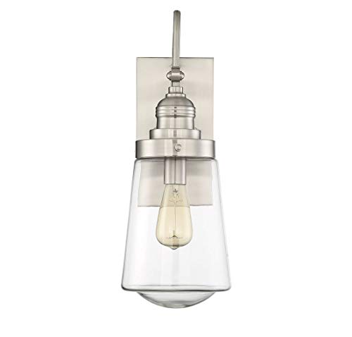Savoy House 5-2066-SN Macauley Outdoor Vintage Wall Lantern in Satin Nickel
