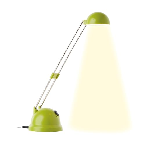 Brilliant Katrina LED Tischleuchte höhenverstellbar schwenkbar grün Büro 600 Lumen, LED integriert