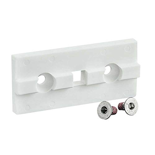 6814, 15 Series, White Single Keyed Unibearing Linear Bearing Pad (3 Pack)