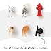 Kikkerland Dog Butts Animal Magnets, Set of 6 (MG17)