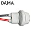 DAMA T10 T15 168 194 2825 W5W 920 921 Rubber Base Socket Wire Harness Extension Pigtail Connectors for Replacement or Retrofit | Durable Hard Rubber Female Pigtail 12 ga. 18 AWG | Pack of 2