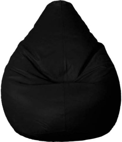 Large Tear Drop Large Bean Bag Without Beans (Black)