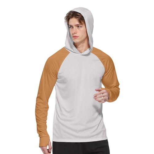 RTRDE Men's Long Sleeve Sun Protection Shirts, SPF Fishing Outdoor Uv Hiking Lightweight Hoodie Shirts, S-2XL2
