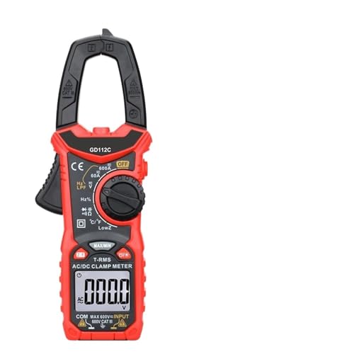 GVDA Pinza Amperimétrica Digital AC DC Corriente NCV Multímetro True RMS Capacitancia Ohm Hz Temperatura Voltaje Tester (GD112C) miniatura 1