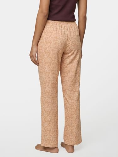 Image of Enamor Mid Rise Full Length Adjustable Drawstring Hangout Pant for Women - Relaxed Fit, Combed Cotton - E4A5