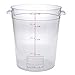Carlisle 1076607 StorPlus Polycarbonate Round Food Storage Container, 8 Quart, Clear