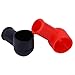 Car Battery Terminal Protectors Silicone Rubber Insulation Covers for Marine Automotive Applications 4 Pack Red Black Battery Terminal Sleeves(2 red + 2 Black)