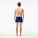 Lacoste Men's Cotton Stretch Essentials Boxer Briefs, 3-pack, Navy Blue/Red/Deep Ocean (New), Medium