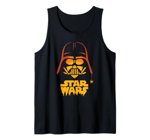 Débardeur geek Darth Vader Jack-O-Lantern haut sans manches coton noir