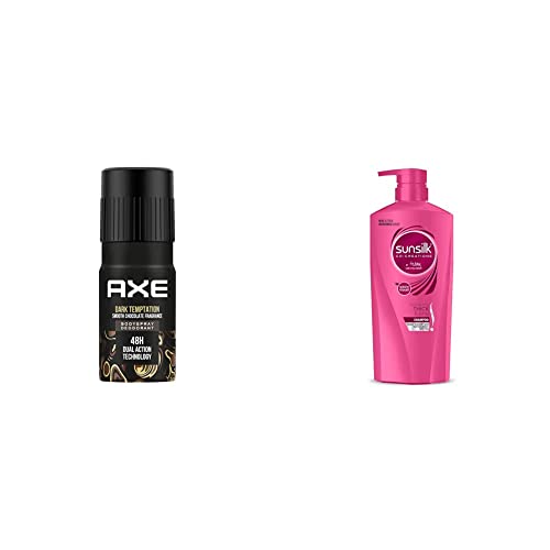 Image of AXE Dark Temptation Deodorant, 150ml & Sunsilk Lusciously Thick and Long Shampoo, 650ml