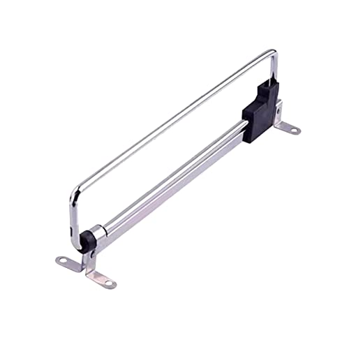 Kisbeibi Retractable Closet Pull Out Rod Closet Valet Rod Extending Rail Pull Out Hanger Closet Valet Rod Rail Sliding(size:16inches)