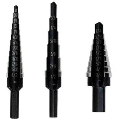 Irwin Tools IRWIN Step Drill Bit Set, 3-Piece (10502ZR)