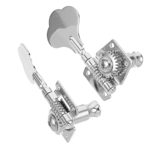 BESPORTBLE 2Pcs Bass Guitar Tuning Pegs Machine Heads Durable Guitar Parts for Electric Bass Easy Installation with Included Screws Reliable Stability and Practical Design