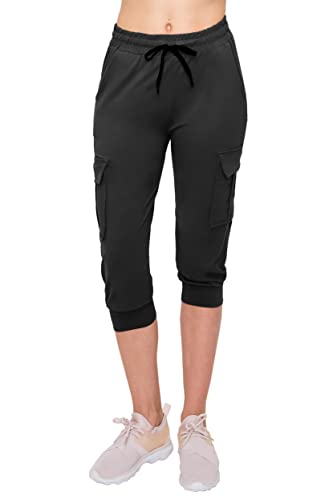 ALWAYS Capri Cargo Jogger Pants for Women - Super Soft Casual Drawstrings Track Cuff Bottoms3