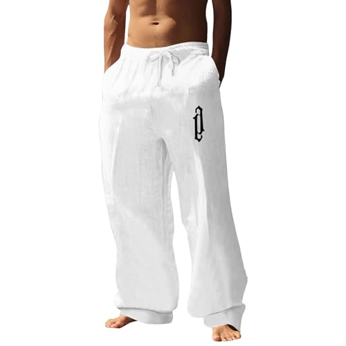 Pantalon large décontracté blanc idéal pour le streetwear chic