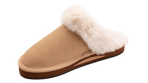 Rainbow Sandals Ladies Sunset Snugs - Premier Leather, Fleece Lined Slipper