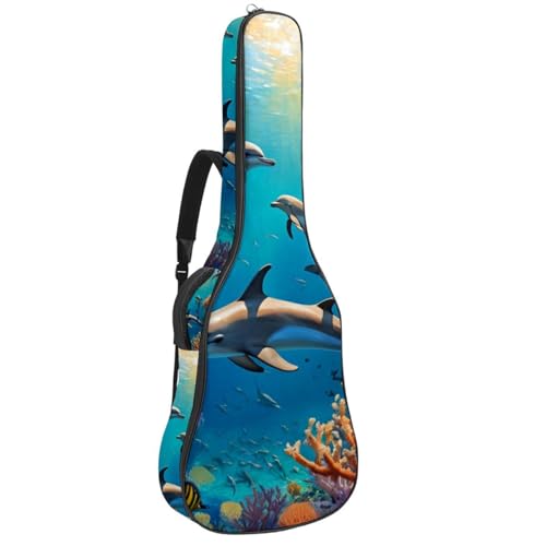 Sac de guitare acoustique dauphin mignon imperméable pour modèle 40/41 pouces