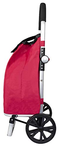 Einkaufswagen aus Aluminiumrahmen mit faltbarem Rahmen Rot – Bild 4