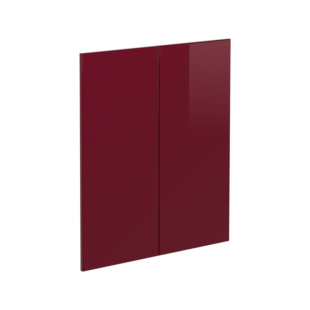 Vicco Frontale cucina R-Line, Rosso lucido, 59.2 x 71.3 cm frontale del mobile per mobile base, adatto per armadi da cucina R-Line per un montaggio semplice