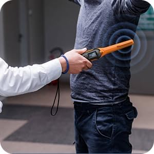 Fully Waterproof Pinpointing LCD Gold Metal Detector with LED Flashlight, Portable 360 Scan Searching Pinpointer, IP68 Underwater to 12m/40feet High Sensitive Treasure Hunter for Adults and Kids