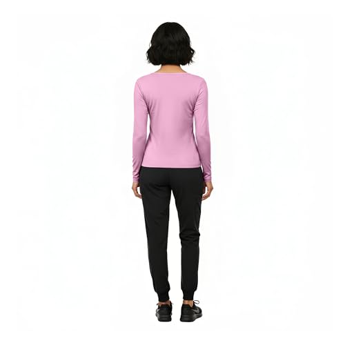 Image of Natural Uniforms Women's Long Sleeve Underscrub T-Shirt - Cotton Blend Scrub Base Layer for Nurses & Medical Professionals