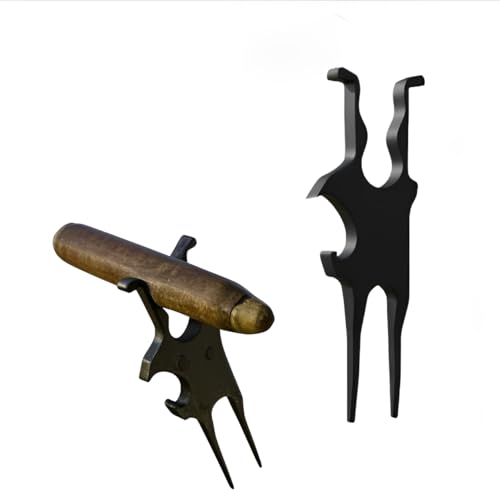 Multifunctional Divot Repair Tool, Portable Golf Divots Fixer, Adorable Beverage Bottle Opener, Metal Alloy Placement Holder Attracted to Golf Cart,Black