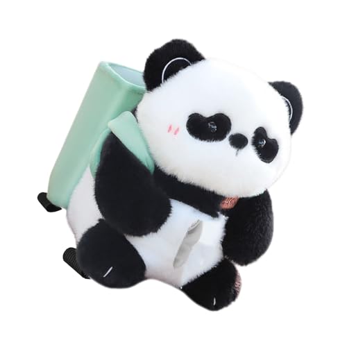 Contenedor de basura para pañuelos de coche con peluches 6