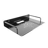 Floating Shelf for Tv Components, Projector Shelf Router Wall Mount Metal Shelf Bracket, Tv Accessories Shelves Can Be Used to Store and Organize Tv Box,DVD Player,Game Console, (Single,11.2'x8')