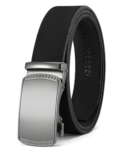 Image of CHAOREN Mens Belt Leather Ratchet Belt - Customizable Fit, Effortless Style (35mm)
