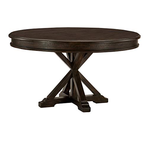 Homelegance 54' Round Dining Table, Charcoal