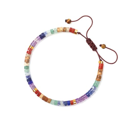 XFSRG Pulsera Chakras Mujer Pulsera 7 Chakras Piedras Naturales Yoga Vida Libre...