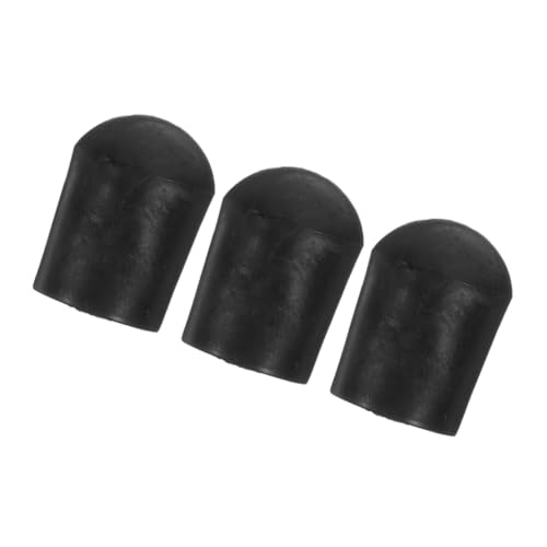 BESPORTBLE 3pcs Cello Endpin Stoppers Rubber Caps for Musical Instruments Non Slip Cello Accessories Easy to Install Endpin Tips Compact Design for Performances and Practice