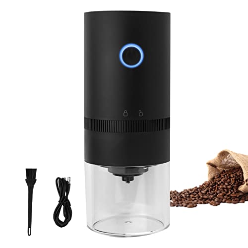 Lre Co. Elektrische Kaffeemühle, kleine elektrische Mühle, Akku-Kaffeemühle, 30 g Kapazität, Espressomühle, konisches…