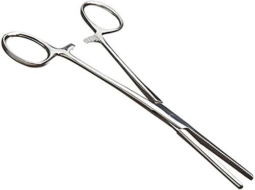 Image of SURGICAL ONLINE 2-Piece Curved & Straight 5 inch Hemostat Set - Stainless Steel Locking Tweezer Clamps - Ideal Hemostats for Nurses, Fishing Forceps, Crafts and Hobby