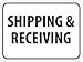 NMC TM228K Traffic Sign, Legend "SHIPPING & RECEIVING", 24" Length x 18" Height, High Intensity Prismatic Reflective Aluminum 0.080, Black On White