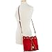 Dooney & Bourke Crossbody Bucket Bags for Women, Pebble Grain Leather Aimee Crossbody Drawstring Purse - Red